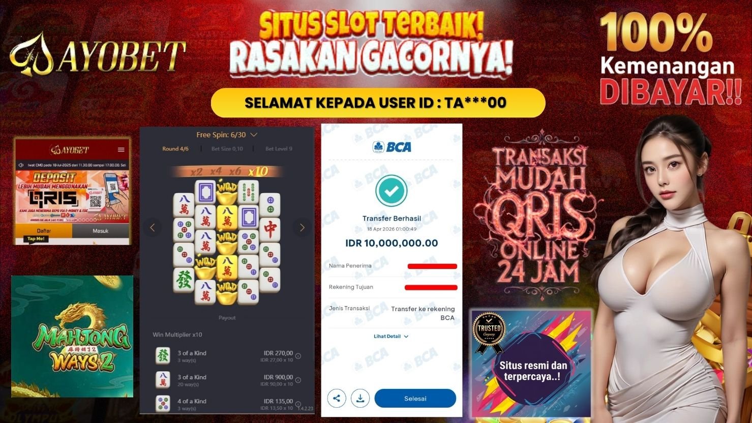 AYOBET JACKPOT SLOT MAHJONG WAYS 2